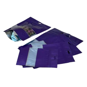 Laminated Zipper Purple